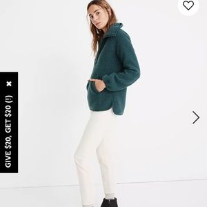 Madewell  Polartec® Fleece Half-Zip Jacket L9588 Large